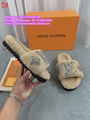 LV Woolen slipper LV fur Mules LV fur Slipper LV Fur Slides women Designer house