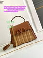 Valentino purse Loco Emboridered Small Shoulder Bag valentino Women diamond purs
