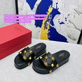 Garavani V Logo Signature platform slides Cheap Women mule sandals Roman Stud