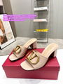 Garavani V Logo Signature platform slides Cheap Women mule sandals Roman Stud 1