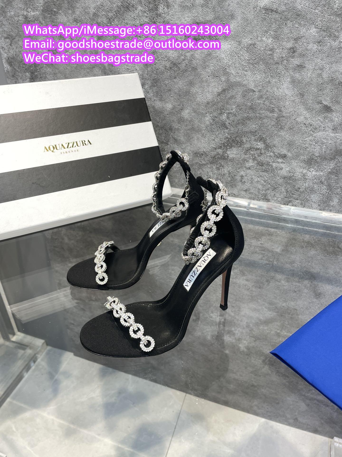 Aquazzura Leather Pumps Aquazzura Crystal Sandals Aquazzura PVC Pumps Heel slide 20