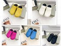Marni Fussbett Sabot Slip-On Loafers Slide Yellow blue white black woolen slippe