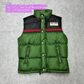 Gucci Web Stripe nylon-shell quilted gucci down jacket men down coats GG Jacquar