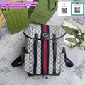       ophidia backpack Medium backpack with Interlocking G men backpacks women b 5