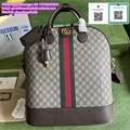       ophidia backpack Medium backpack with Interlocking G men backpacks women b 19