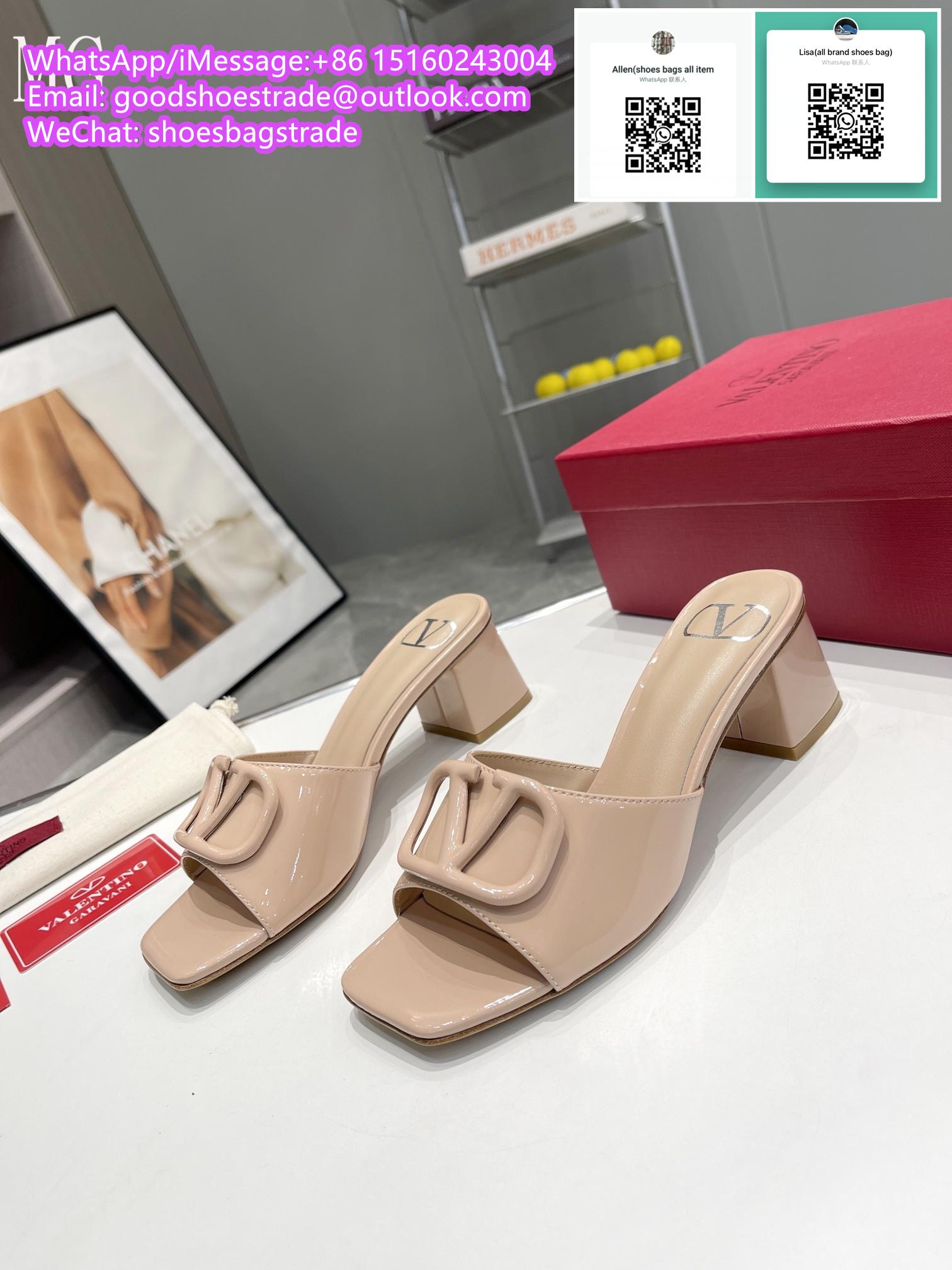 V logo signature Satin slingback pumps           slippers           sandals vale 2
