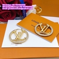     ARRINGS mbossed ircle earrings wiggy Earrings monogram Flowers ear studs LV 6