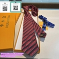 wholesale cheap LV tie necktie choker LV neckcloth silk neckwear LV Monogram Mix