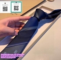 Burberry Classic Cut Monogram Print Silk Tie logo B printed ties Plaid Patterns 