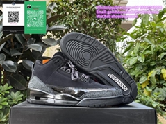 Air Jordan 3 Black Cat Jordan AJ3s Retro OG GS BLACK CEMENT AJ 3s Streetball A M