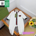 Gucci Newborn clothing baby clothes baby pajamas blank stripe toddler baby rompe