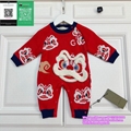 Gucci Newborn clothing baby clothes baby pajamas blank stripe toddler baby rompe