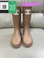 CC brand Ankle Boots Chan el Calfskin leather boots Co co leather boots women on