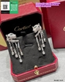 Cartier diamond paved Love Earrings luxury earring studs for women Cartier Juste
