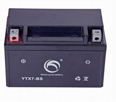 Guangdong Kejian factory price YTX7-BS 12v7ah motorcycle battery