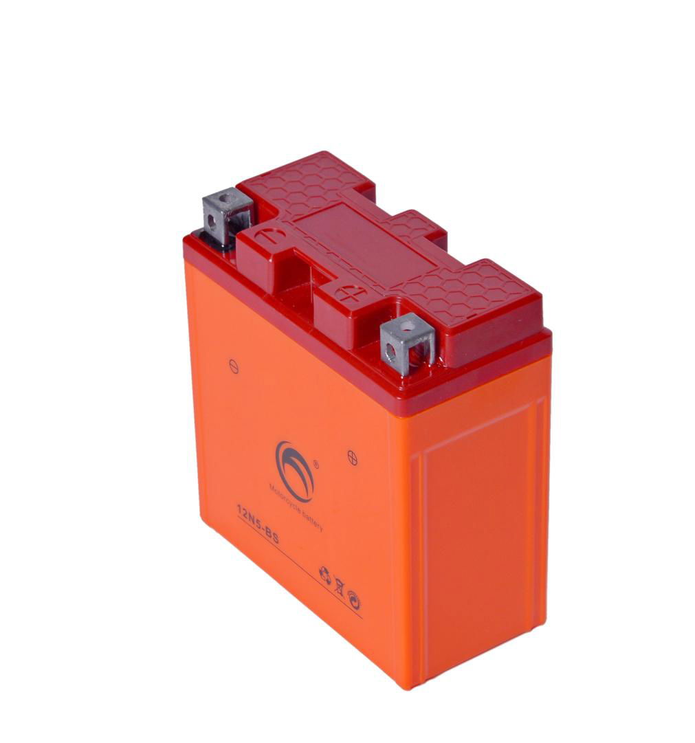 Guangdong Kejian 12n5-BS 12V 5ah Dry Motorcycle Battery 3