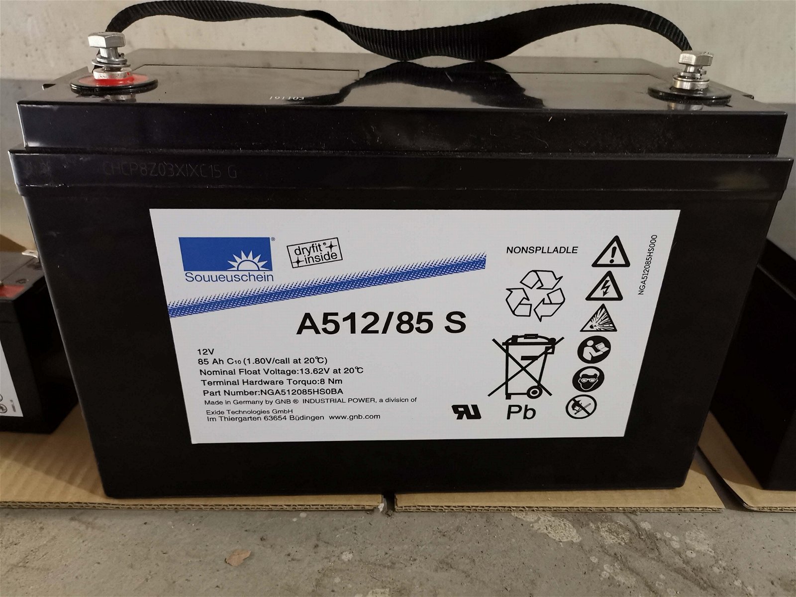 德國陽光蓄電池A412/50A進口膠體蓄電池 2