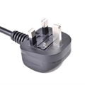 UK BSI Standard  AC Power Cord With 3Pin BS Injection Molding Plug 