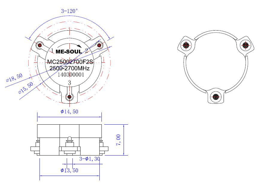 SMD RF Microwave Isolator circulator 2