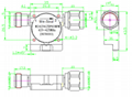 419-425MHz high isolation coaxial isolators 2