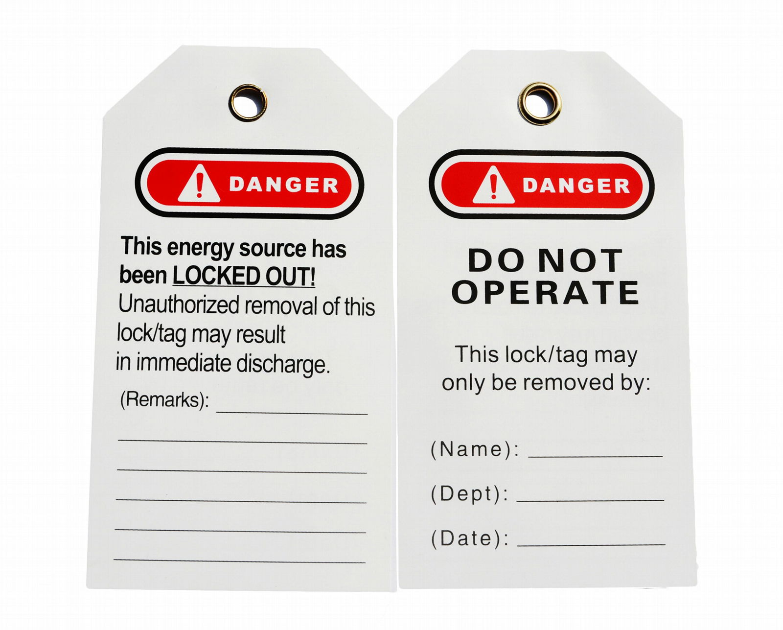 P01 Industry safety tags and lables