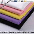Customized Colors 110gsm TC Plain Dyed Polyester Cotton Fabric For Shirt 3