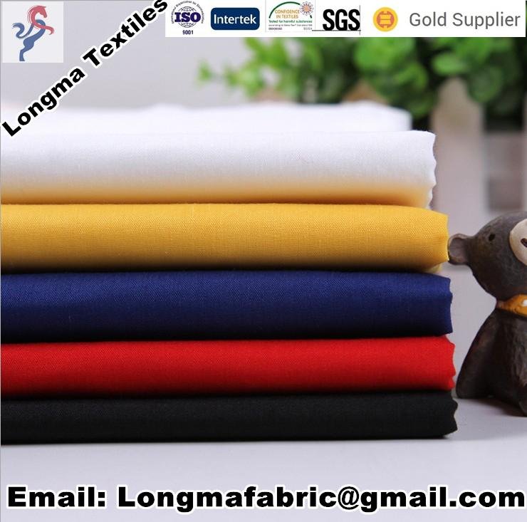 china textile fabric factory supply T/C90/10 45X45 110X76 63  2
