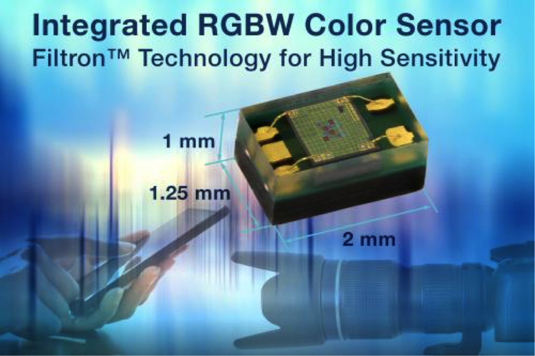 VEML6040 環境光光譜RGBW傳感器