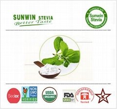 Natural low calorie food use NOP organic  stevia leaves extract Reb-D 80 percent