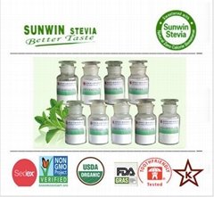 Natural low calorie food use NOP organic  stevia leaves extract Reb-M 40 percent
