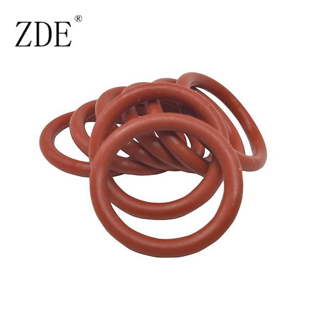 Red Waterproof Standard Silicone O-Ring 70 Durometer 4