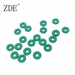 Green Small Rubber FKM 75 Shore O Ring 1.78mm