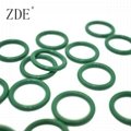 Small Green FKM Rubber O Ring Seal
