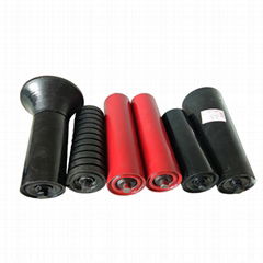 Rubber Coated Impact Idler Rollers Conveyor Rollers