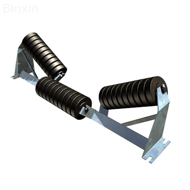 Rubber Coated Impact Idler Rollers Conveyor Rollers 2