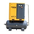 Tank Mounted Screw Air Compressor 5.5 KW 7.5 HP Nice Prices 