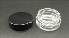 China Factory price cosmetic round jar screw neck press  glass bottle 7G