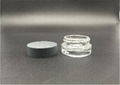 China low price cosmetic round jar screw neck press glass bottle 10G supplier