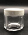 high quality new design cosmetic round jar screw neck glass bottle 50G