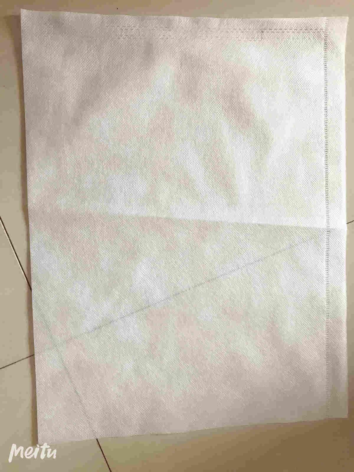 Non-woven bag (white) 30*40cm*50g