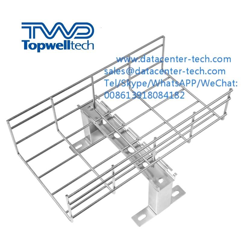 Electro-Zinc Wire Mesh Cable Tray Electro Galvanised Cable Trunking 2
