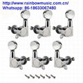 1Set 6pcs Right Inline Guitar Locking Tuning Pegs Tuner Machine Head for Fender 