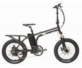 20 fat tire electric folding bike with rear rack  3