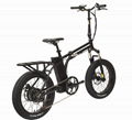 20 fat tire electric folding bike with rear rack 