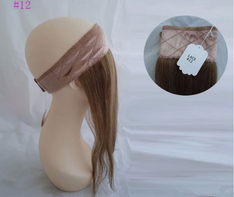 Stock Top European Virgin Hair Lace Wig Grips Headband With Hair  2