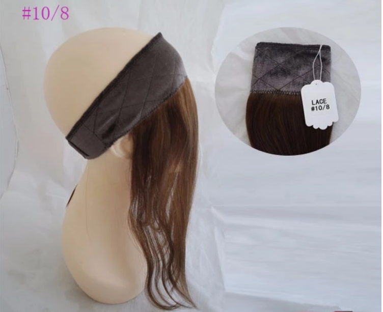 Stock Top European Virgin Hair Lace Wig Grips Headband With Hair  5