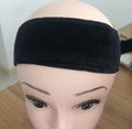 Wig Grip With Double Side Velvet Adjustable Headband In Brown Black Beige Color 4