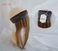 Stock All Color Human Hair Lace Wig Grips Headband With Hair 6