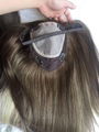 Popular Jewish Kosher Topper With Band 100% Unprocessed European Hair Fall 3