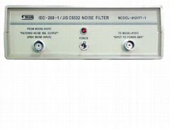 the weighting filter 8121FT-1 (IEC-268-1) 